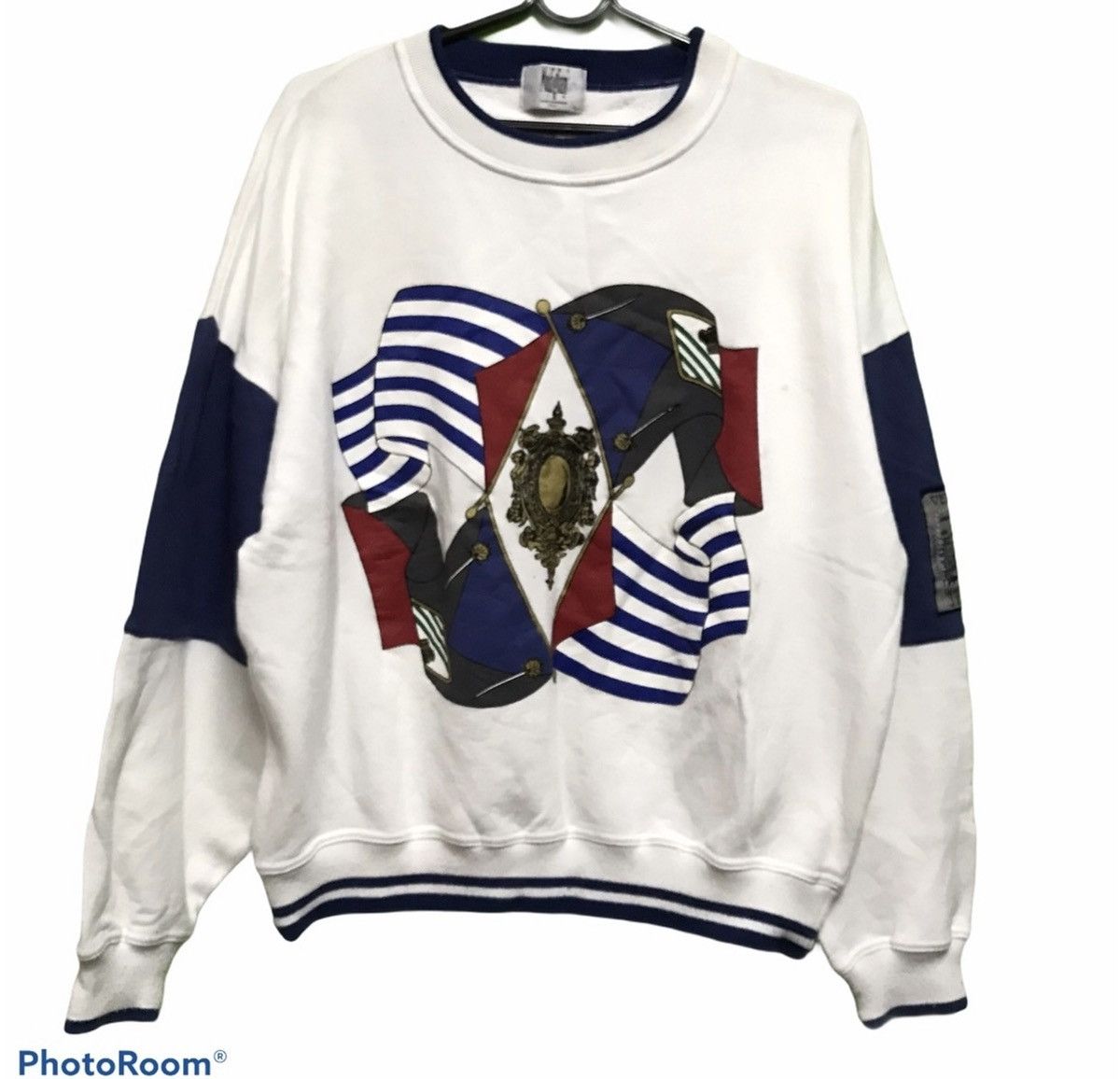 Vintage Vintage 90s Modigliani World Italian Designer Sweatshirt Size US L / EU 52-54 / 3 - 1 Thumbnail