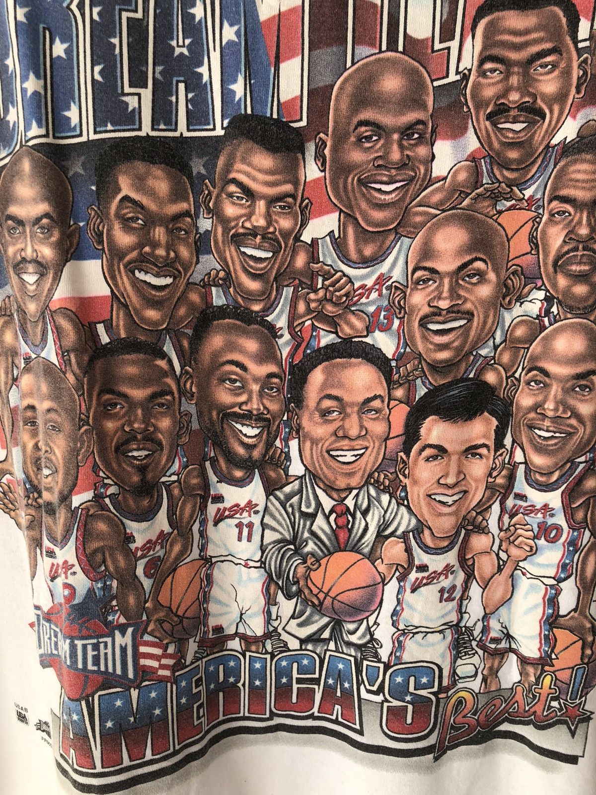 NBA Vintage 90s Dream Team America’s Best NBA Tee Size US L / EU 52-54 / 3 - 4 Thumbnail