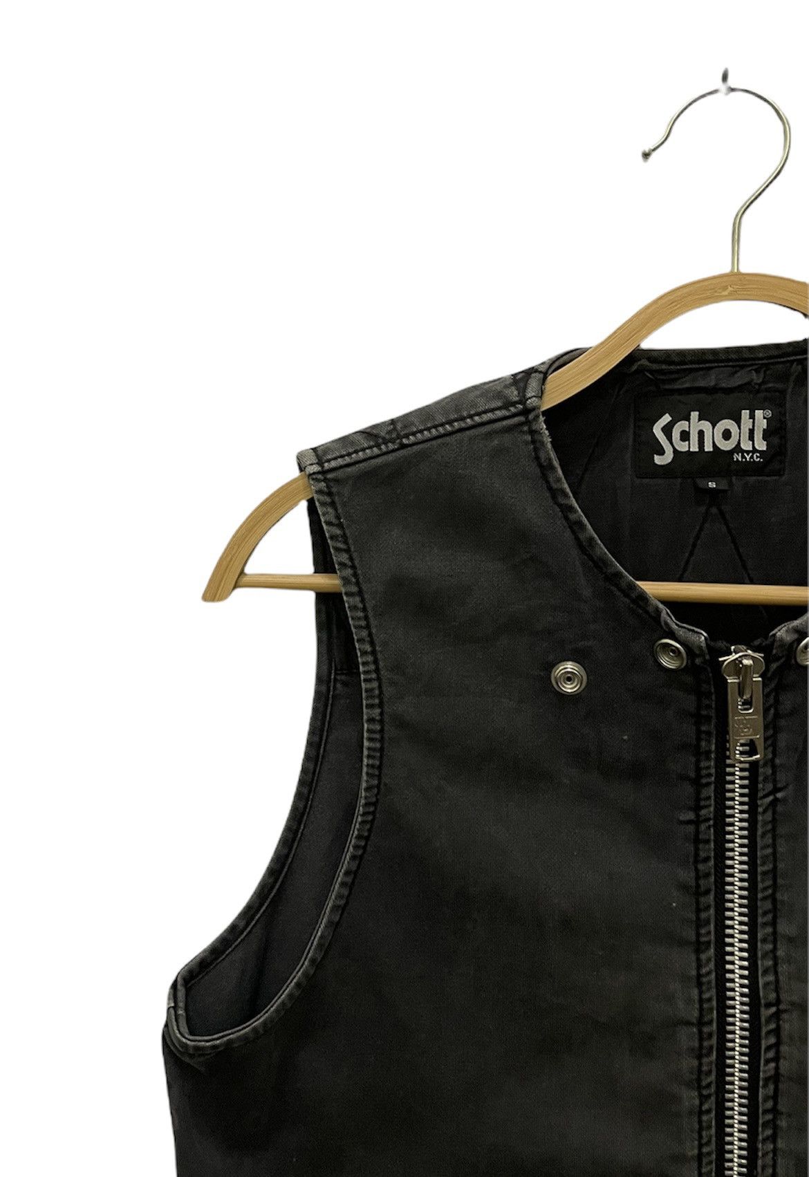 Schott Schott Rider Zipper Vest Size US S / EU 44-46 / 1 - 2 Thumbnail