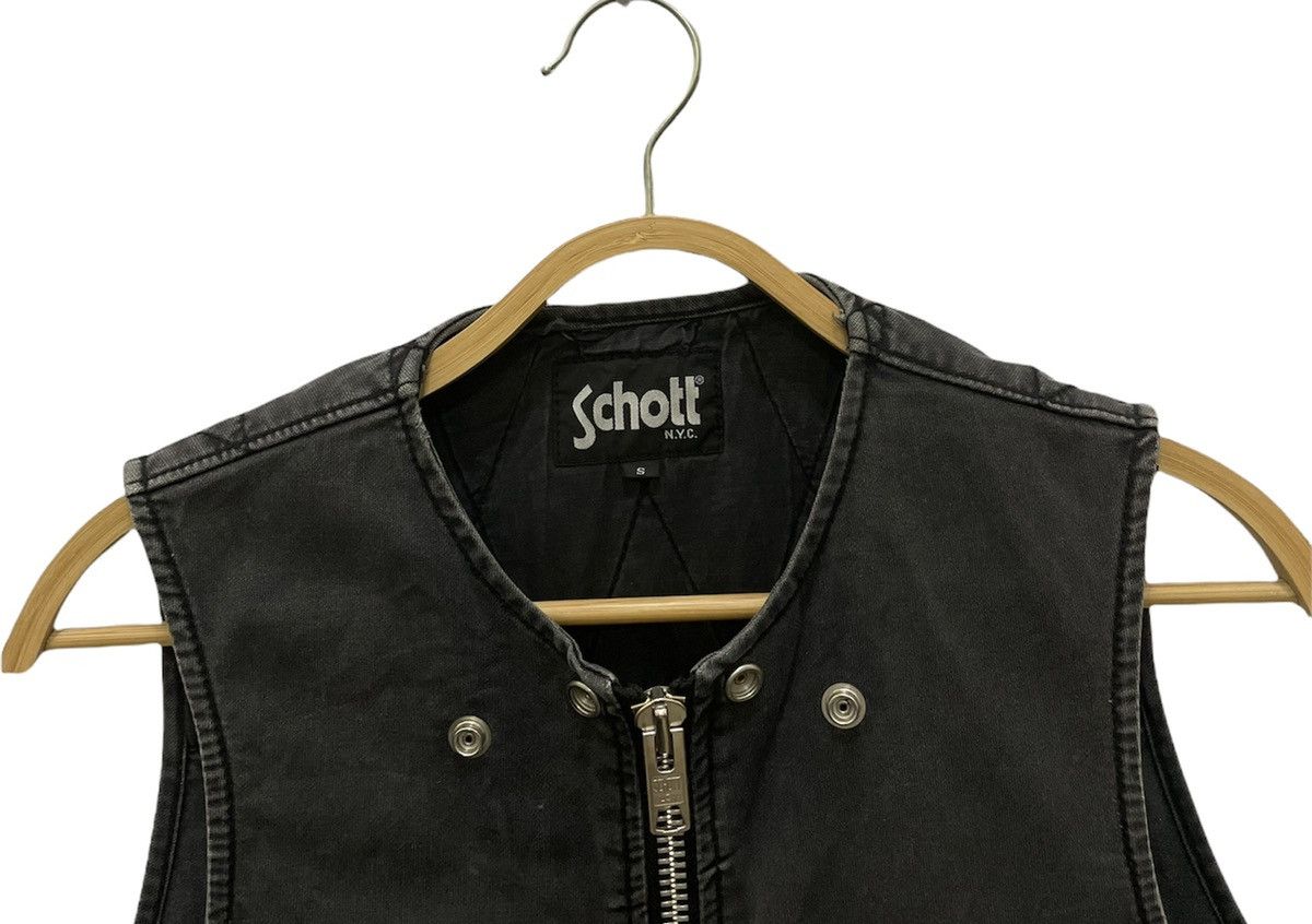 Schott Schott Rider Zipper Vest Size US S / EU 44-46 / 1 - 7 Thumbnail