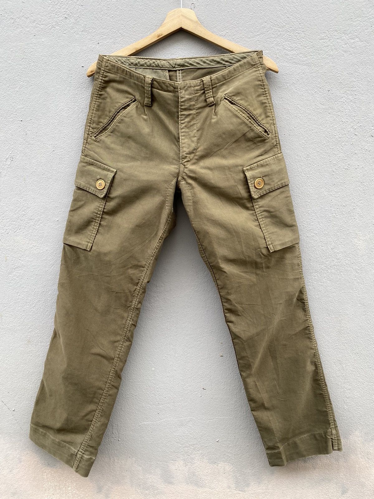 Blue Blue Japan × HOLLYWOOD RANCH MARKET × Japanese Brand 💥RARE! Hollywood Ranch Market “HRM” Duck Cotton Cargo Pant Size US 31 - 1 Thumbnail
