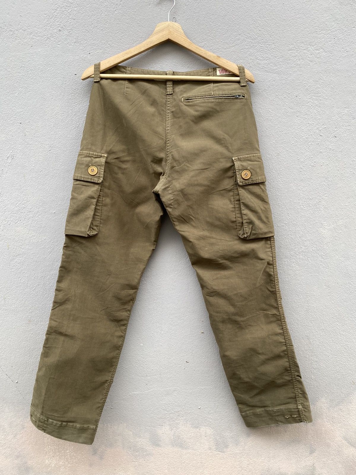 Blue Blue Japan × HOLLYWOOD RANCH MARKET × Japanese Brand 💥RARE! Hollywood Ranch Market “HRM” Duck Cotton Cargo Pant Size US 31 - 2 Thumbnail