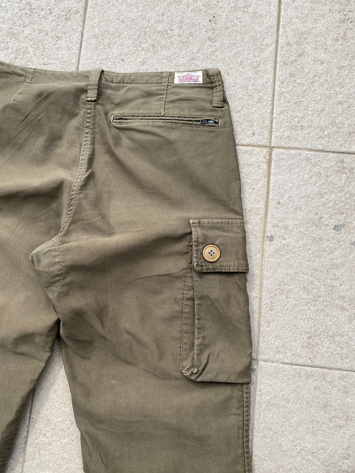 Blue Blue Japan × HOLLYWOOD RANCH MARKET × Japanese Brand 💥RARE! Hollywood Ranch Market “HRM” Duck Cotton Cargo Pant Size US 31 - 13 Thumbnail