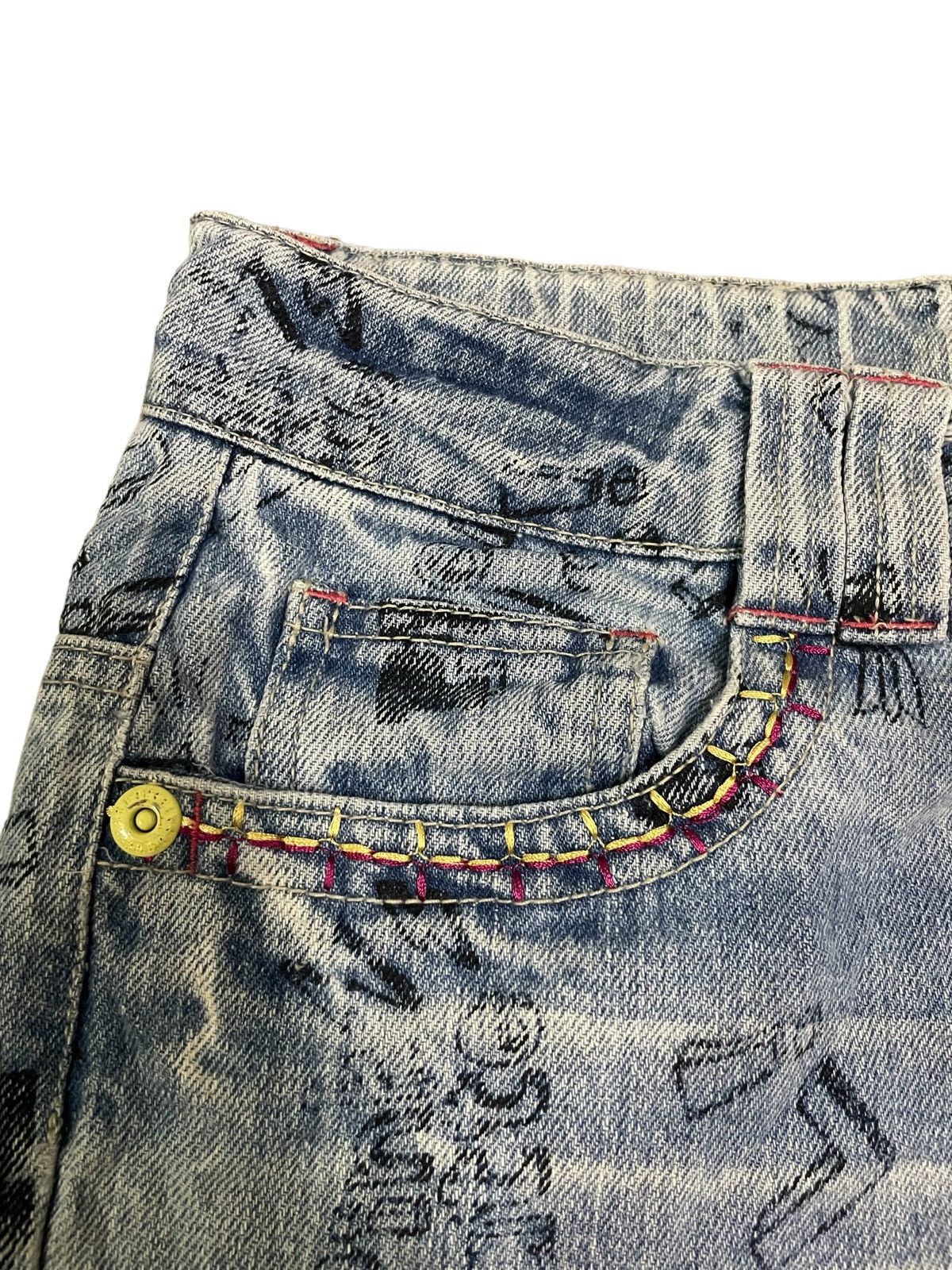 Japanese Brand Japanese Brand Punk Style Doodle Grafiti Jeans Size 26" / US 2 / IT 38 - 5 Thumbnail