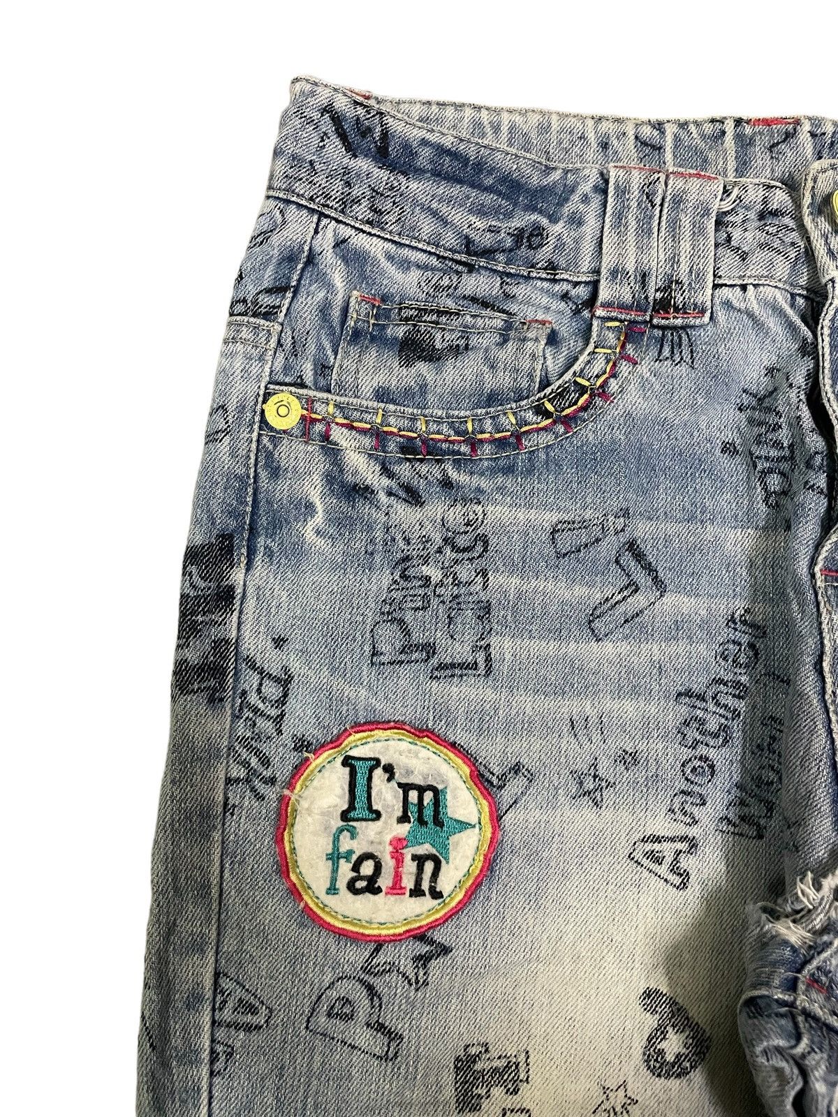Japanese Brand Japanese Brand Punk Style Doodle Grafiti Jeans Size 26" / US 2 / IT 38 - 4 Thumbnail