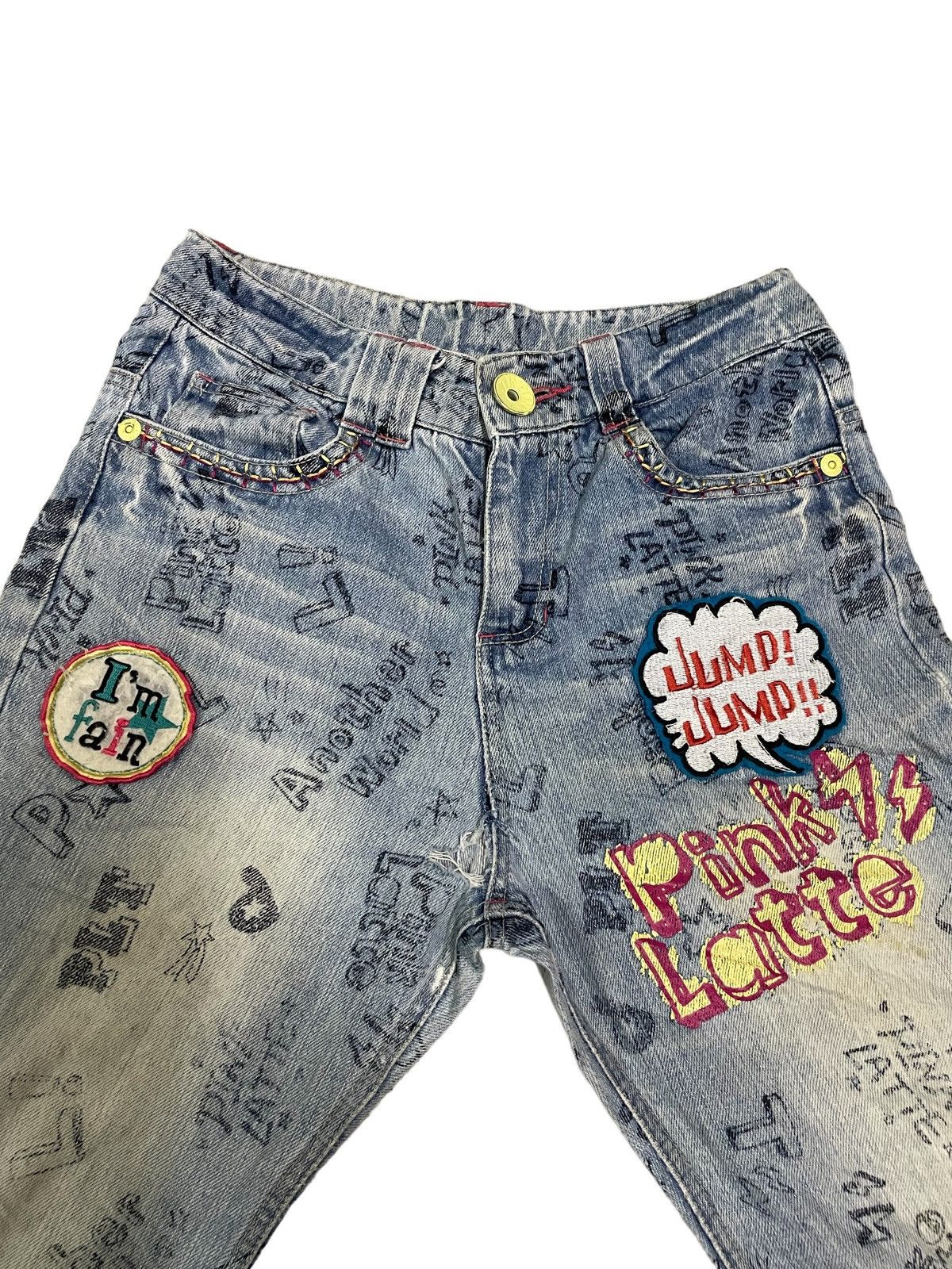 Japanese Brand Japanese Brand Punk Style Doodle Grafiti Jeans Size 26" / US 2 / IT 38 - 6 Thumbnail
