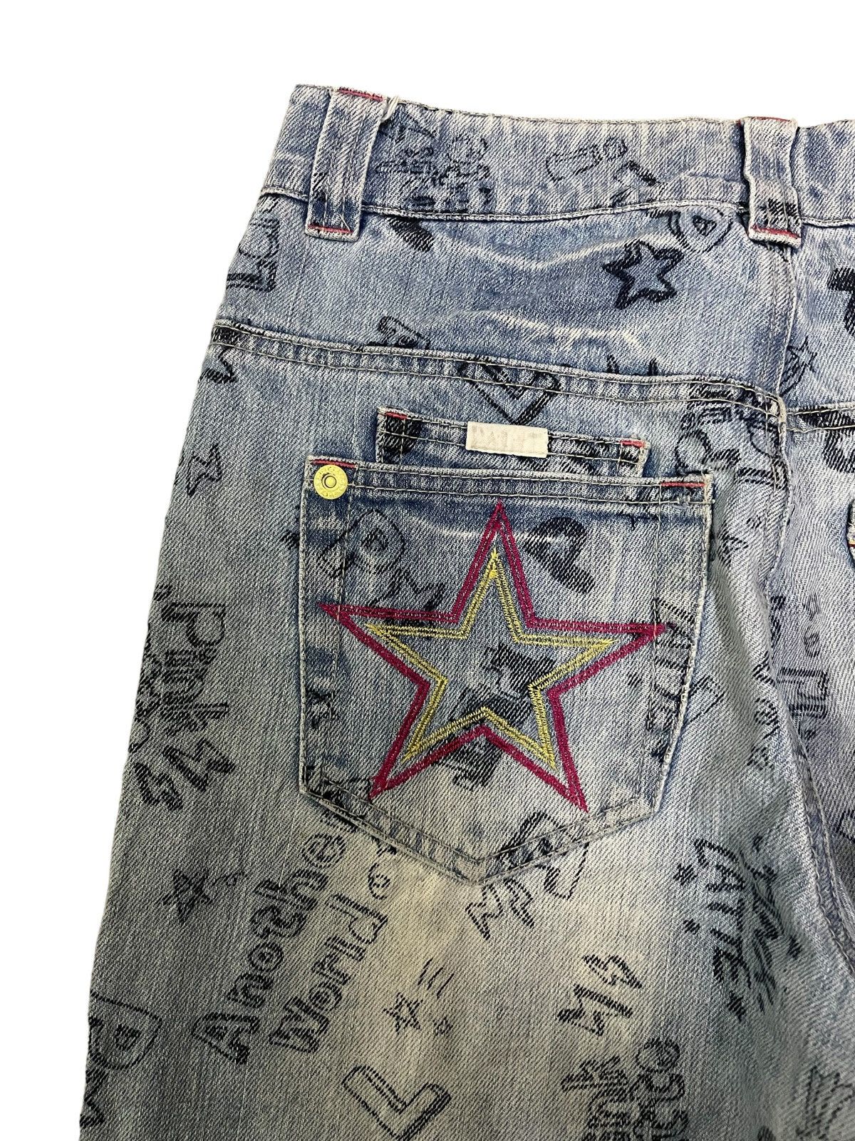 Japanese Brand Japanese Brand Punk Style Doodle Grafiti Jeans Size 26" / US 2 / IT 38 - 11 Thumbnail