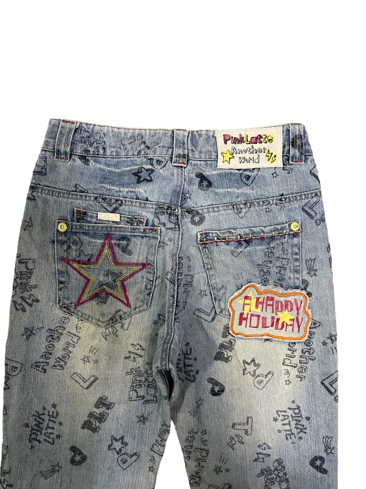 Japanese Brand Japanese Brand Punk Style Doodle Grafiti Jeans Size 26" / US 2 / IT 38 - 10 Thumbnail