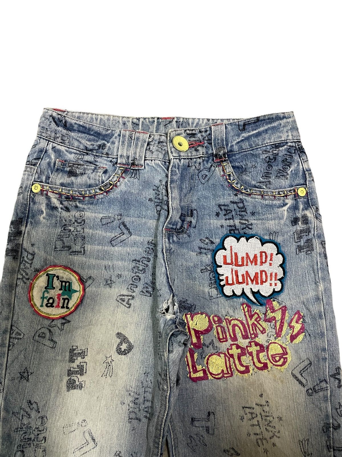 Japanese Brand Japanese Brand Punk Style Doodle Grafiti Jeans Size 26" / US 2 / IT 38 - 3 Thumbnail