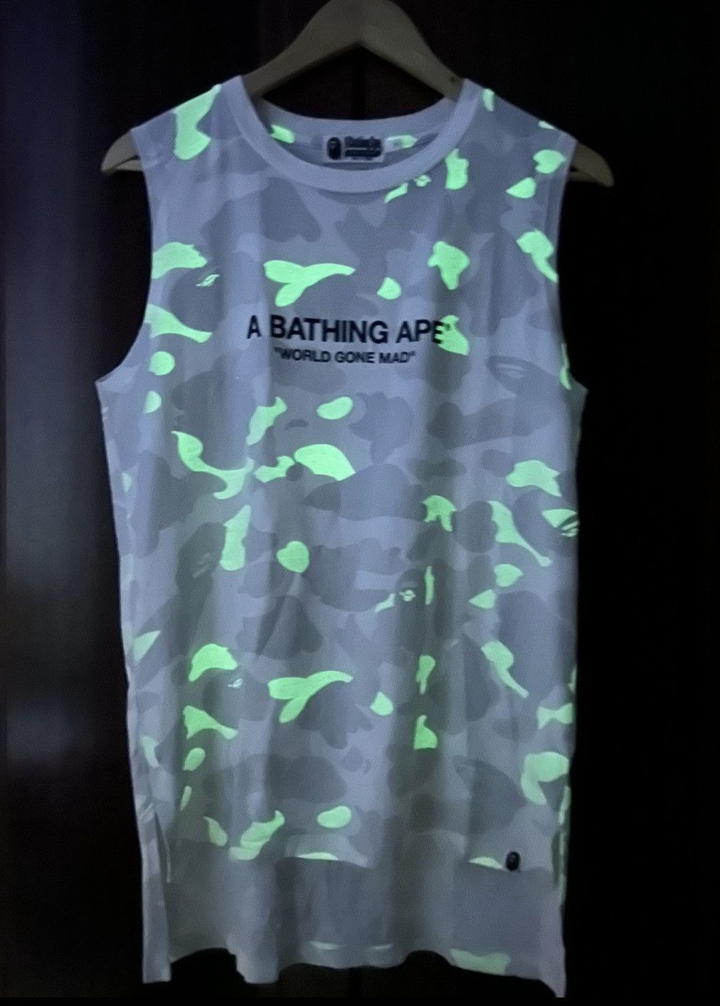 Bape Bape City Camo Sleeveless Tee—Glow In The Dark Size S / US 4 / IT 40 - 2 Thumbnail