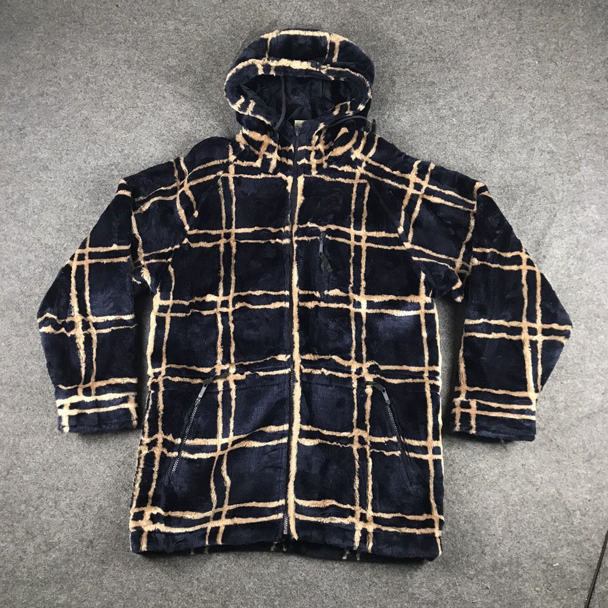 Full zipper deep pile Luxury Design Jacket