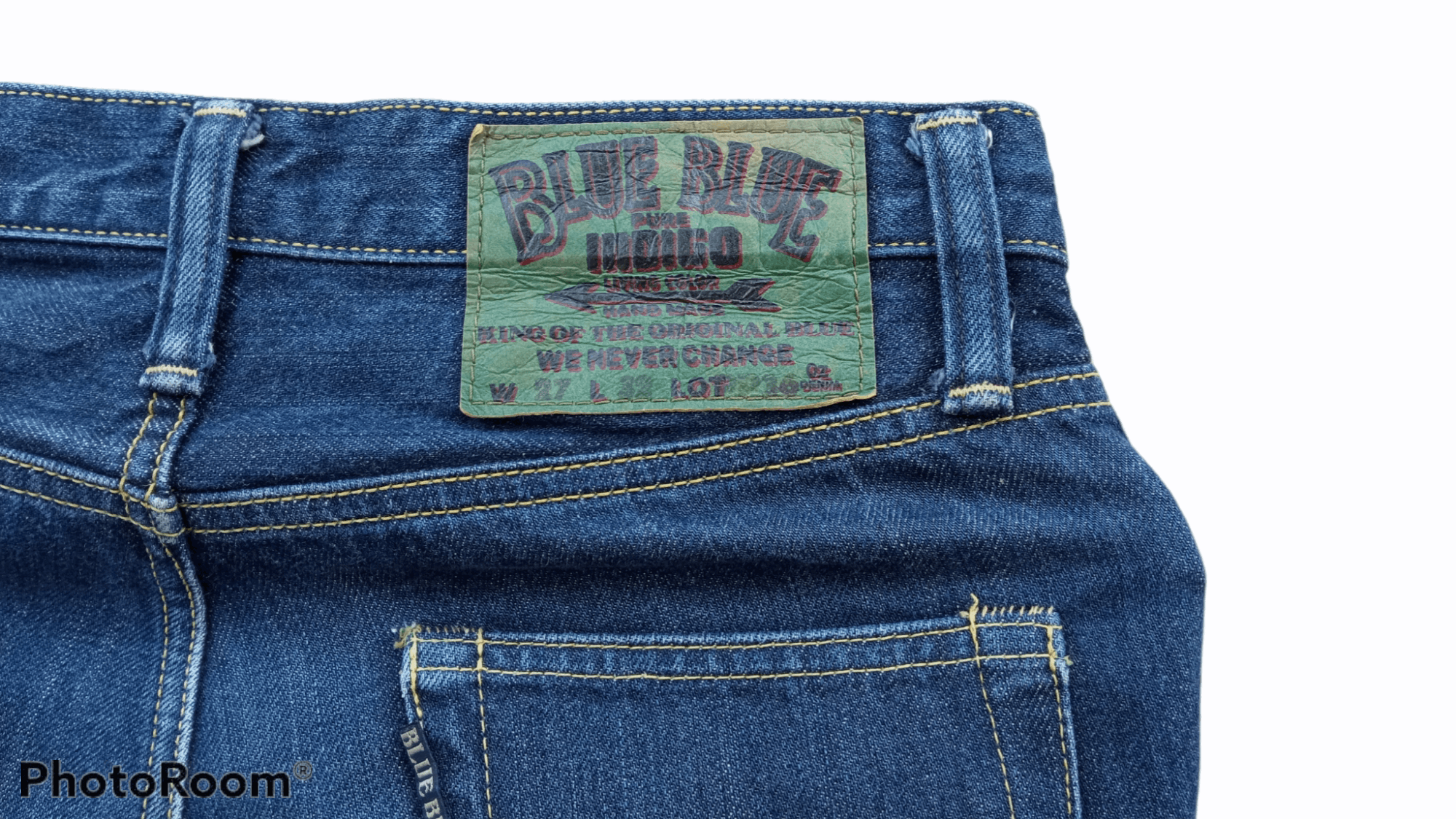 Blue Blue Japan × Japanese Brand × Vintage 🔥🔥Vintage Blue Blue Japan HR Market Jeans Denim Size US 28 / EU 44 - 22 Thumbnail