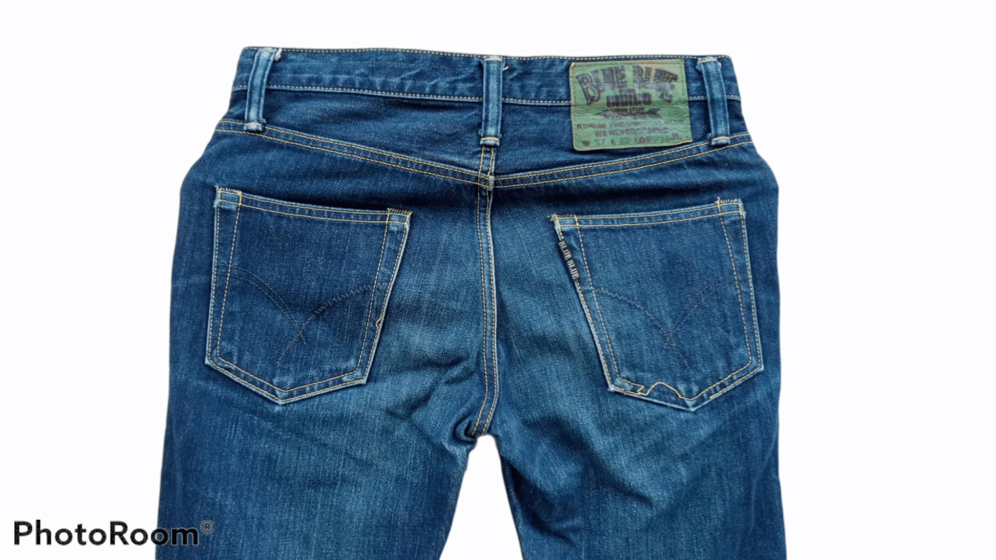 Blue Blue Japan × Japanese Brand × Vintage 🔥🔥Vintage Blue Blue Japan HR Market Jeans Denim Size US 28 / EU 44 - 18 Thumbnail