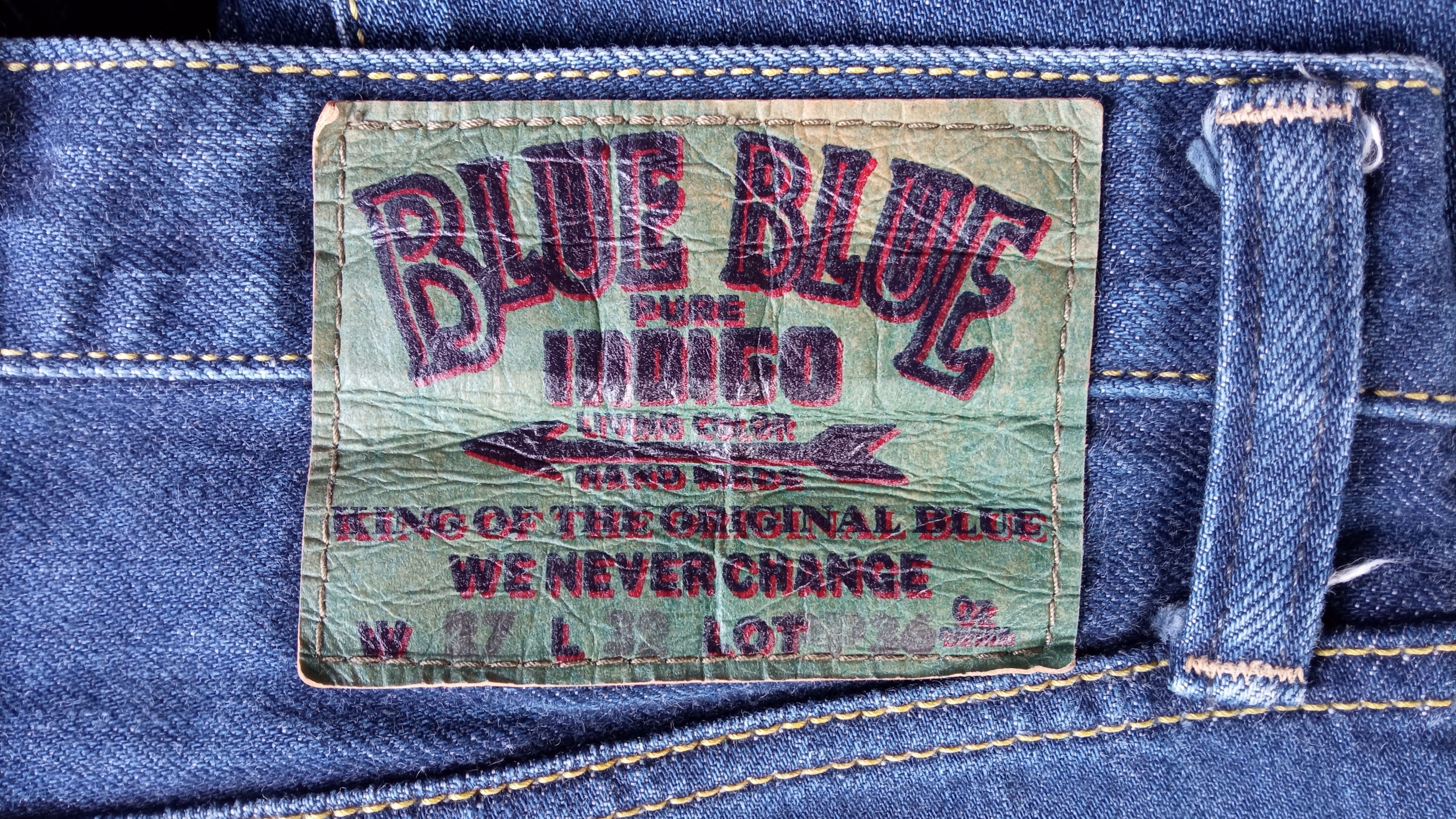 Blue Blue Japan × Japanese Brand × Vintage 🔥🔥Vintage Blue Blue Japan HR Market Jeans Denim Size US 28 / EU 44 - 23 Thumbnail