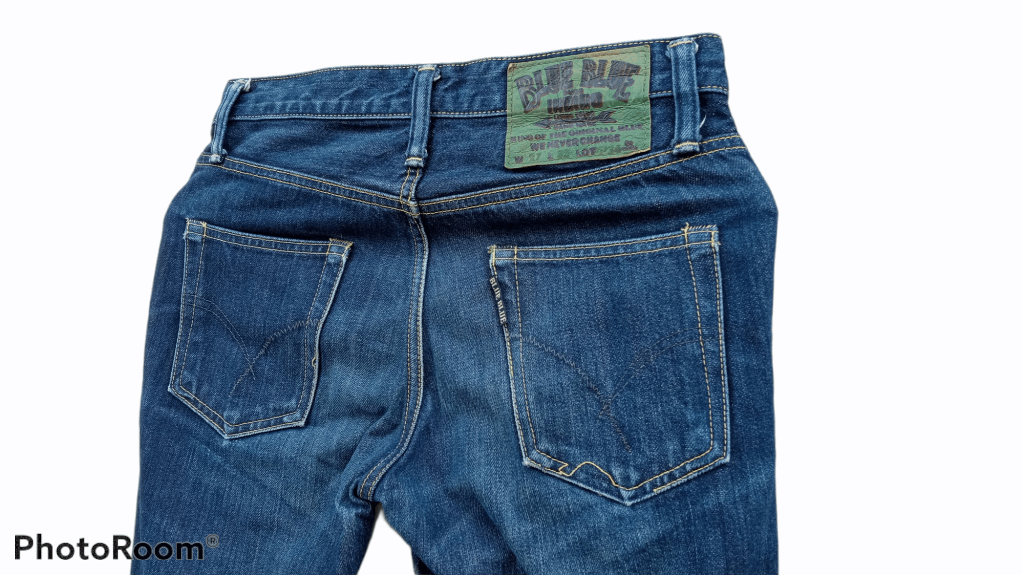 Blue Blue Japan × Japanese Brand × Vintage 🔥🔥Vintage Blue Blue Japan HR Market Jeans Denim Size US 28 / EU 44 - 20 Thumbnail