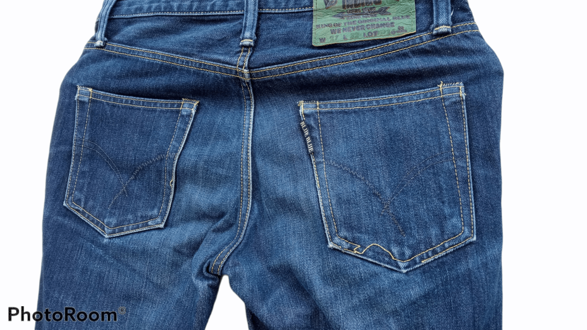 Blue Blue Japan × Japanese Brand × Vintage 🔥🔥Vintage Blue Blue Japan HR Market Jeans Denim Size US 28 / EU 44 - 21 Thumbnail