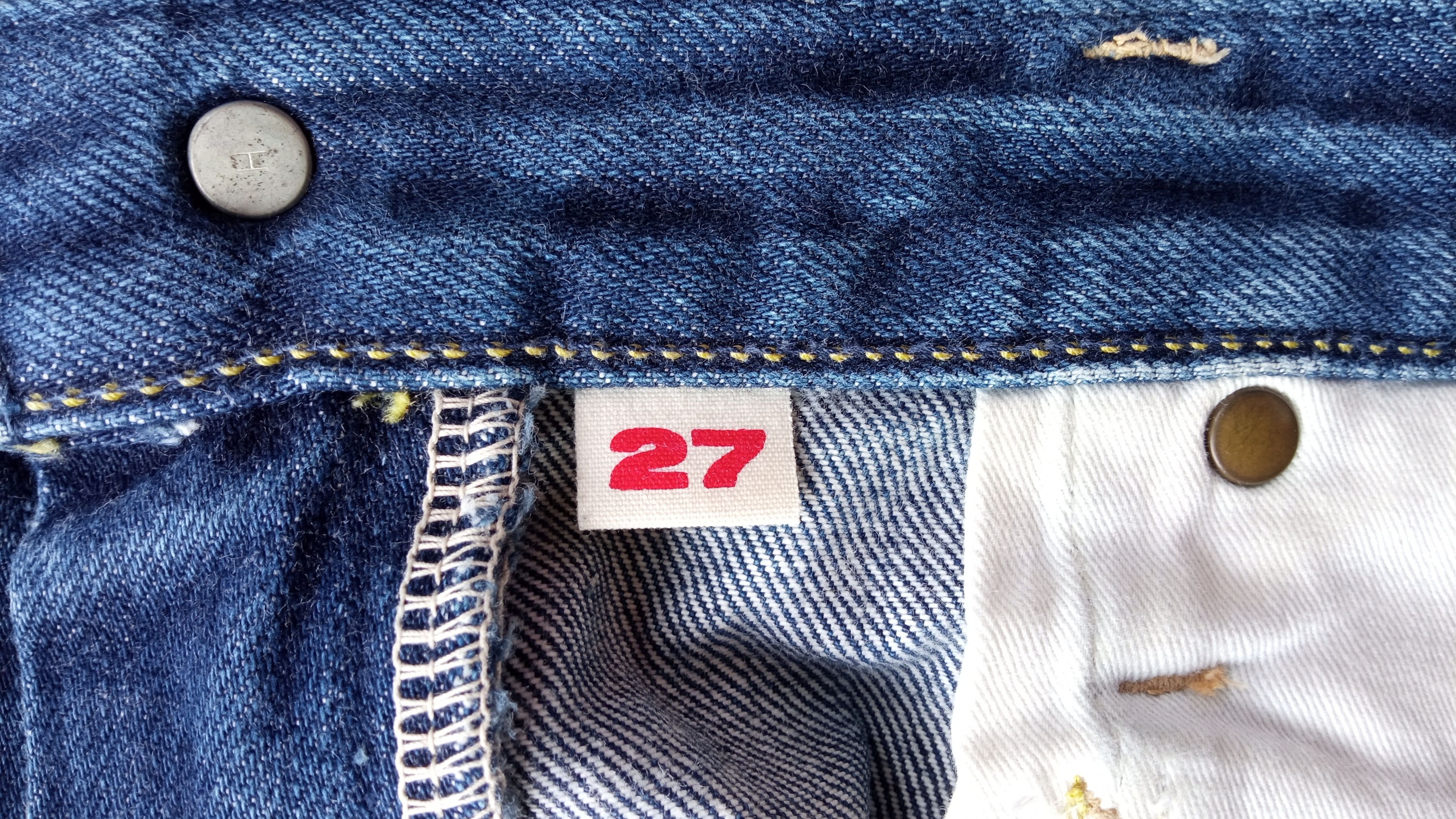 Blue Blue Japan × Japanese Brand × Vintage 🔥🔥Vintage Blue Blue Japan HR Market Jeans Denim Size US 28 / EU 44 - 24 Thumbnail