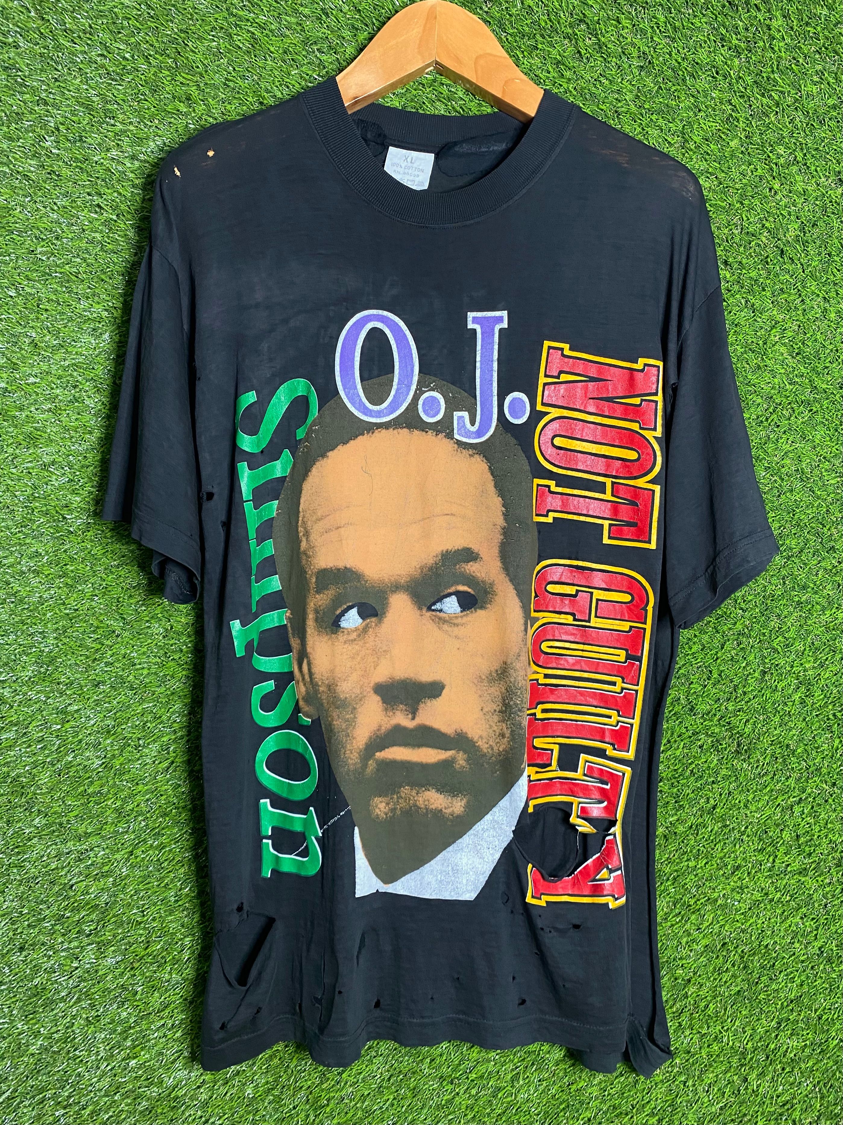 Vintage Vintage O.J. Simpson not guilty bootleg rap tee shirt