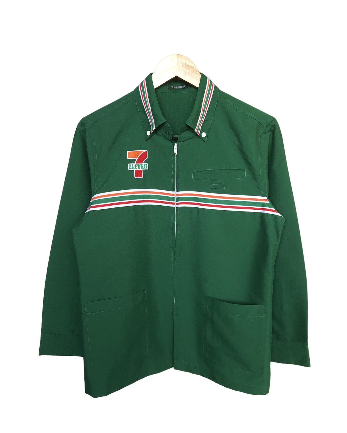 Vintage Vintage 90s 7 Eleven Work Button Up Shirt Long Sleeve Size US M / EU 48-50 / 2 - 1 Thumbnail