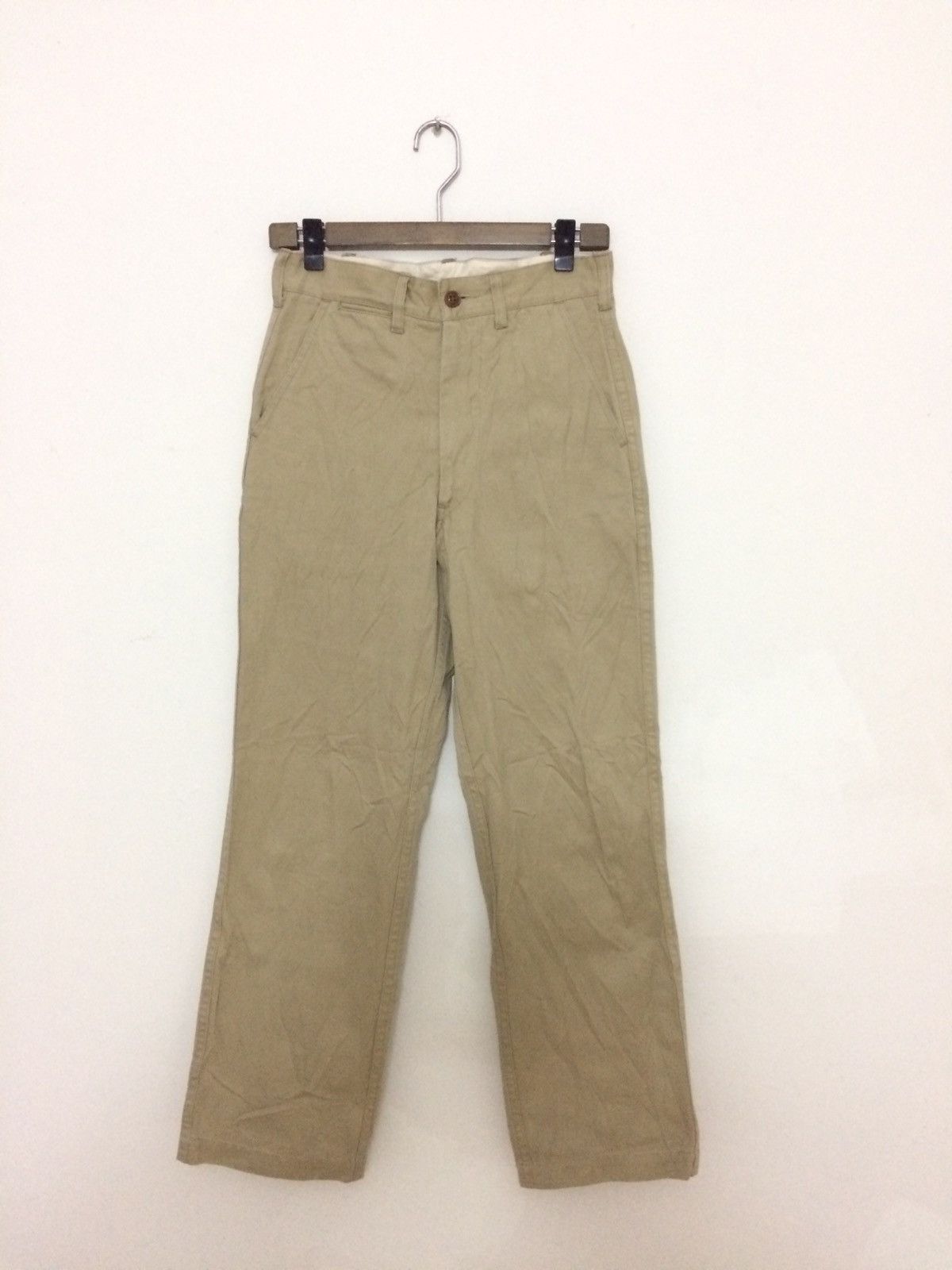 image of Mister Freedom x Sugar Cane Co Vintage Sugar Cane Chinos Khakis Trousers Pants in Brown (Size 28)