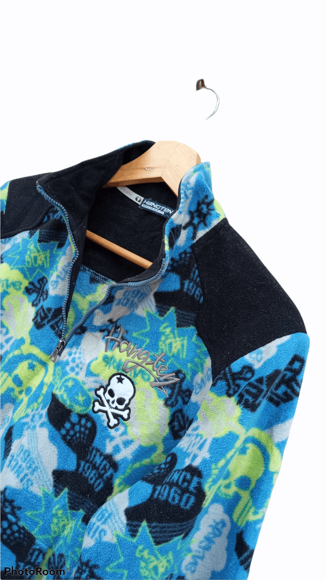 Hang Ten × Japanese Brand 🔥🔥Hang Ten Half Zip Full Print Fleece Pullover Jacket Size US M / EU 48-50 / 2 - 18 Thumbnail