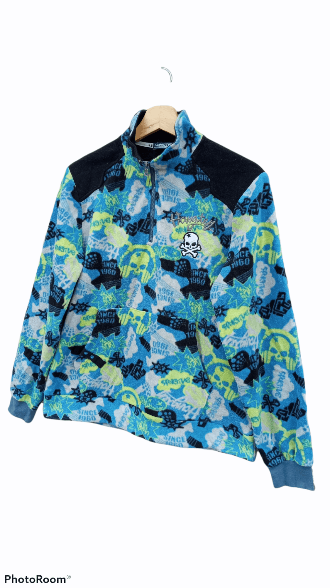 Hang Ten × Japanese Brand 🔥🔥Hang Ten Half Zip Full Print Fleece Pullover Jacket Size US M / EU 48-50 / 2 - 3 Thumbnail