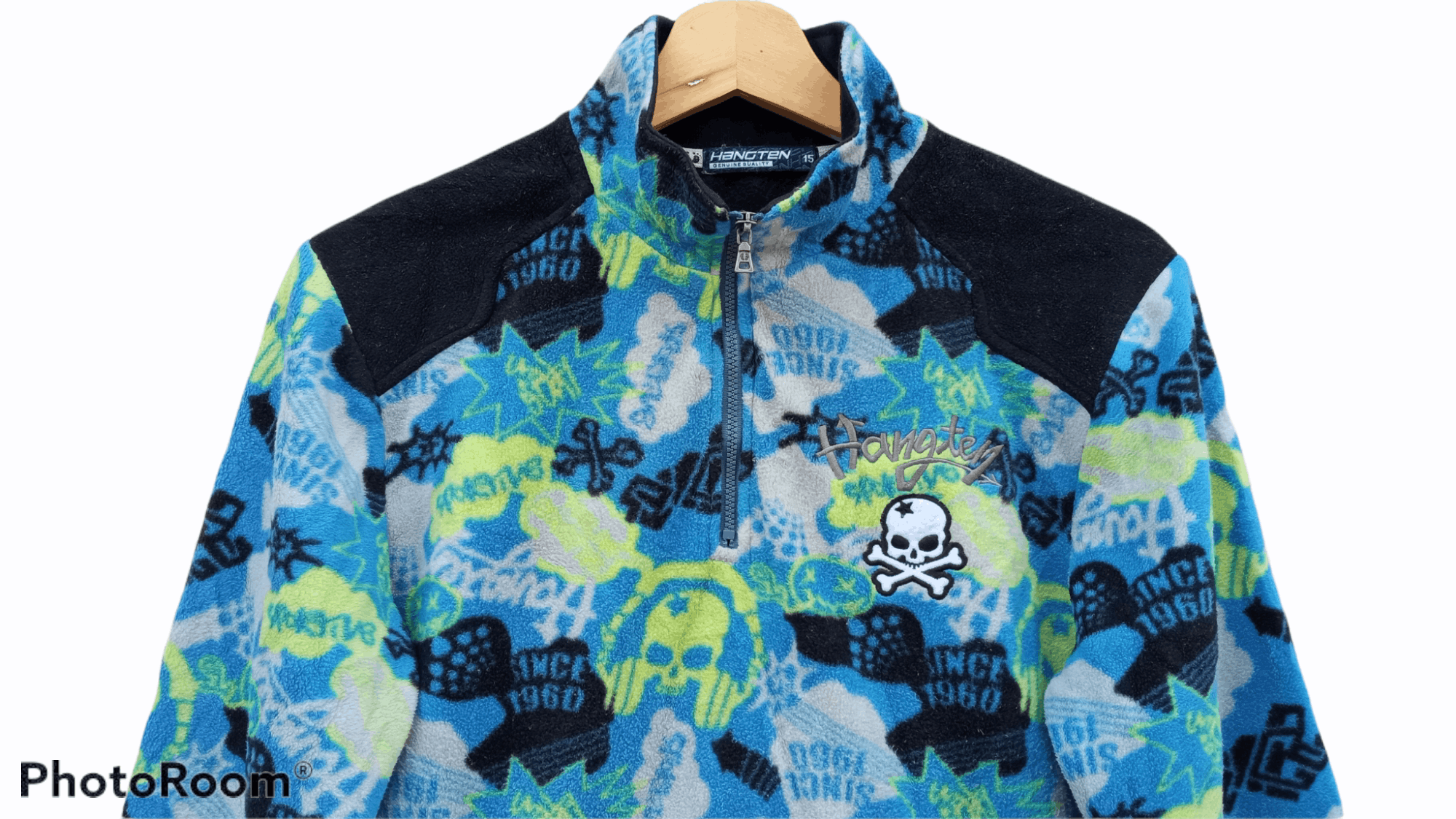 Hang Ten × Japanese Brand 🔥🔥Hang Ten Half Zip Full Print Fleece Pullover Jacket Size US M / EU 48-50 / 2 - 10 Thumbnail