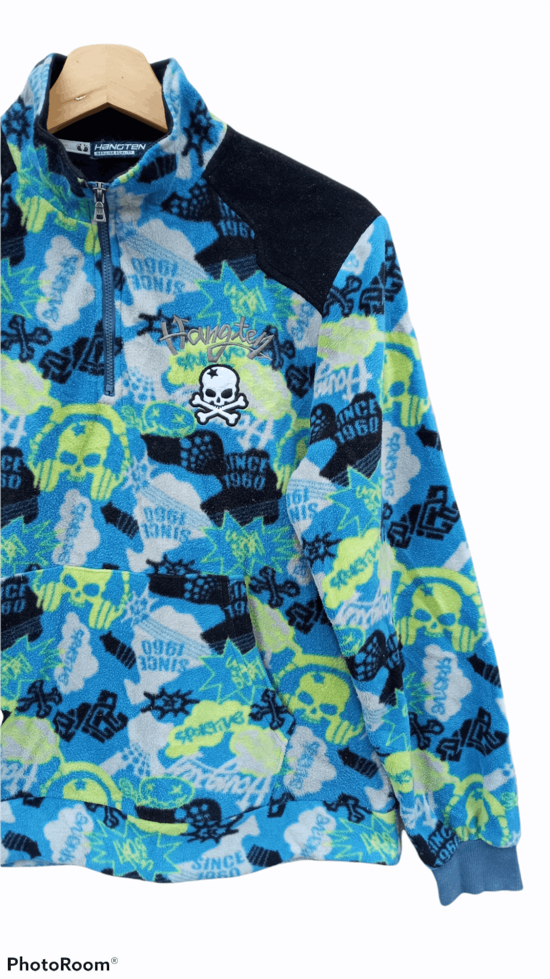 Hang Ten × Japanese Brand 🔥🔥Hang Ten Half Zip Full Print Fleece Pullover Jacket Size US M / EU 48-50 / 2 - 4 Thumbnail