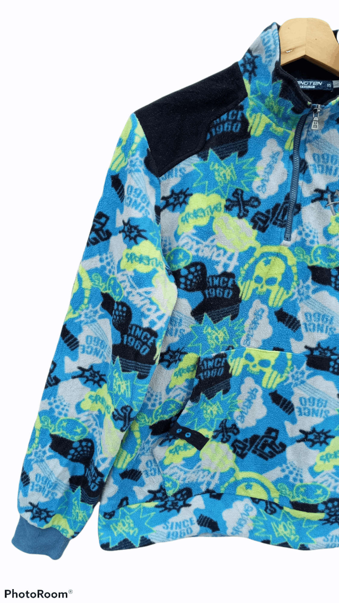 Hang Ten × Japanese Brand 🔥🔥Hang Ten Half Zip Full Print Fleece Pullover Jacket Size US M / EU 48-50 / 2 - 5 Thumbnail