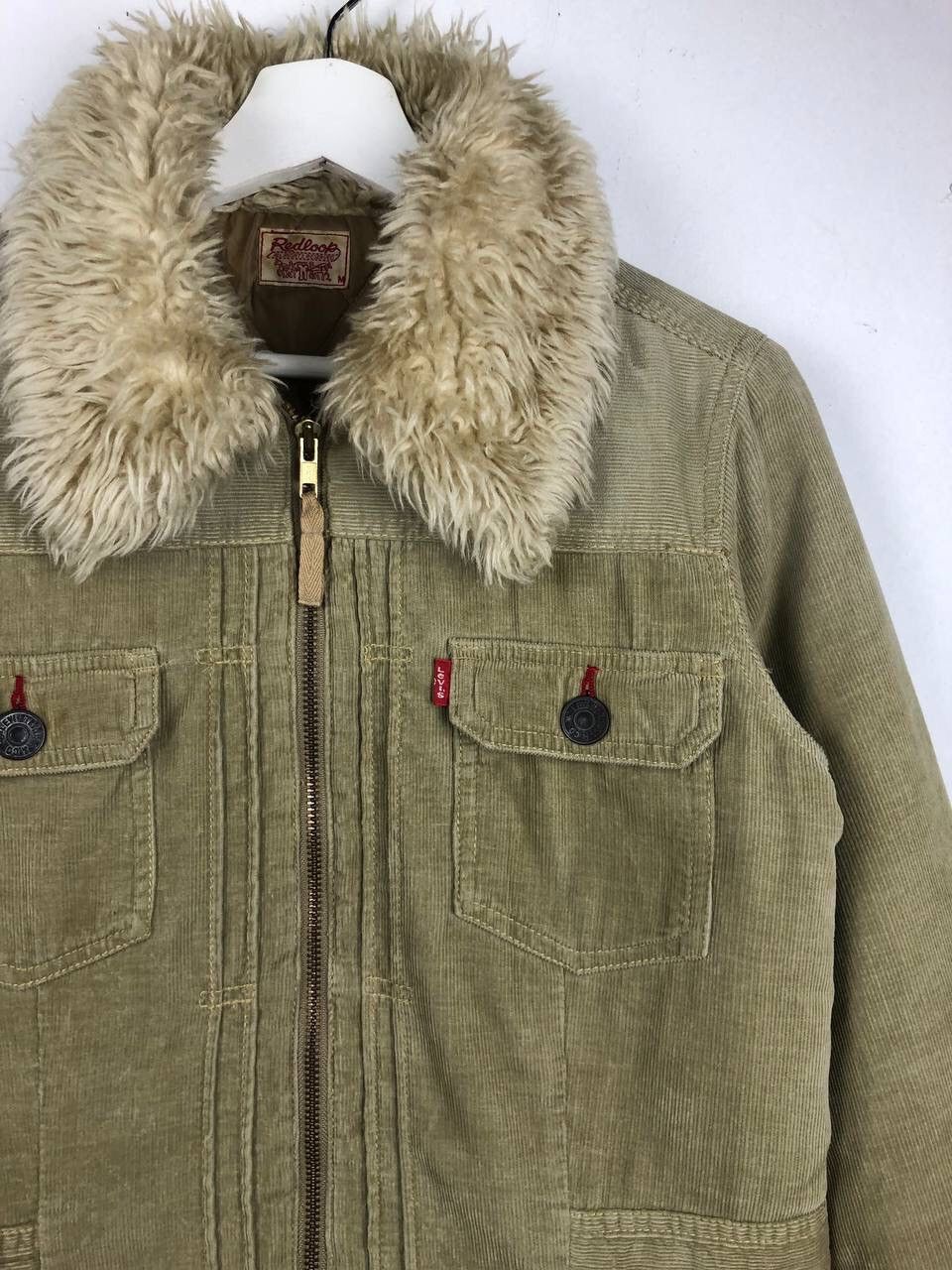 Levi's × Vintage Vintage 90's levis Corduroy Sherpa Mohair jacket Size US M / EU 48-50 / 2 - 5 Thumbnail