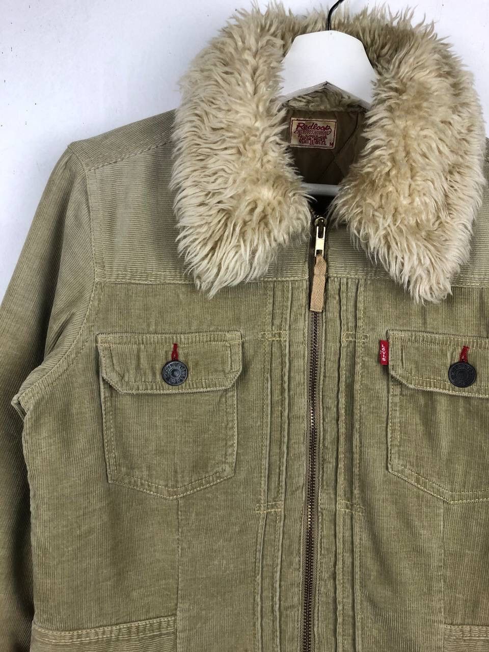 Levi's × Vintage Vintage 90's levis Corduroy Sherpa Mohair jacket Size US M / EU 48-50 / 2 - 7 Thumbnail