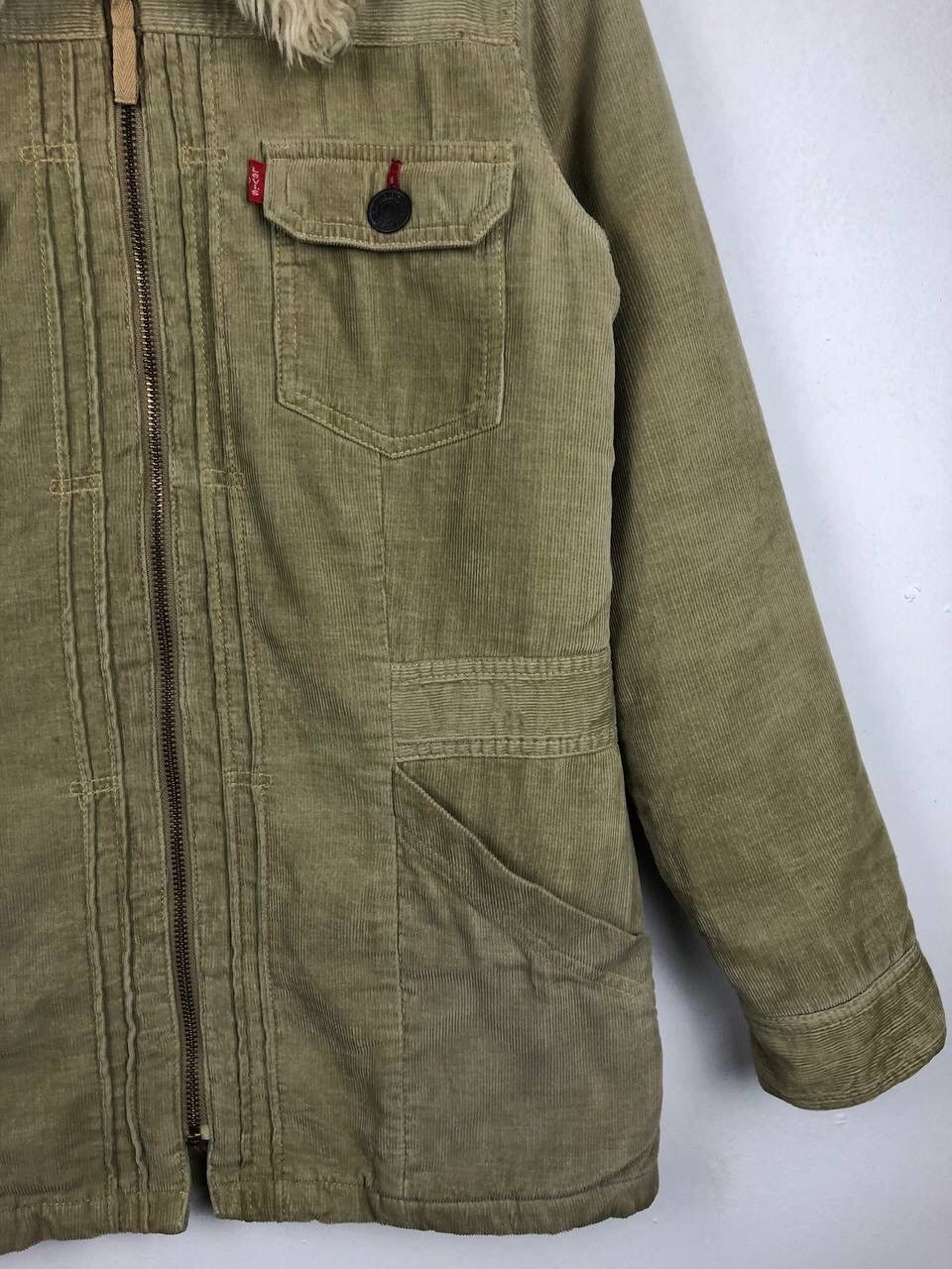 Levi's × Vintage Vintage 90's levis Corduroy Sherpa Mohair jacket Size US M / EU 48-50 / 2 - 6 Thumbnail