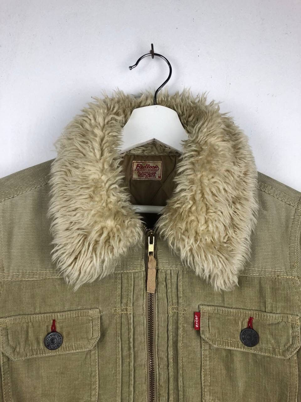 Levi's × Vintage Vintage 90's levis Corduroy Sherpa Mohair jacket Size US M / EU 48-50 / 2 - 3 Thumbnail