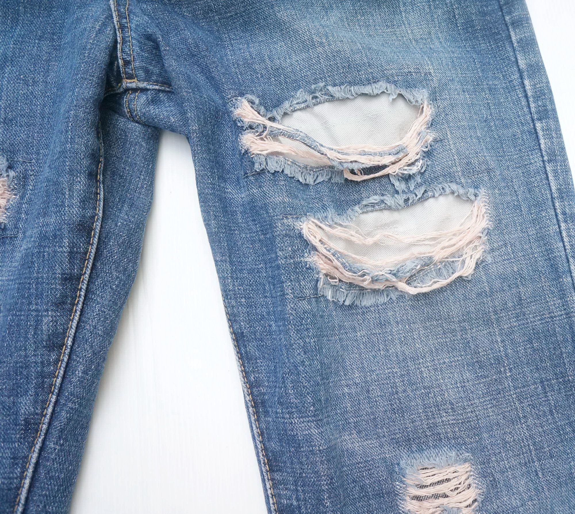 Japanese Brand Japanese Brand Ripped & Patched Flare Jeans Size US 31 - 6 Thumbnail