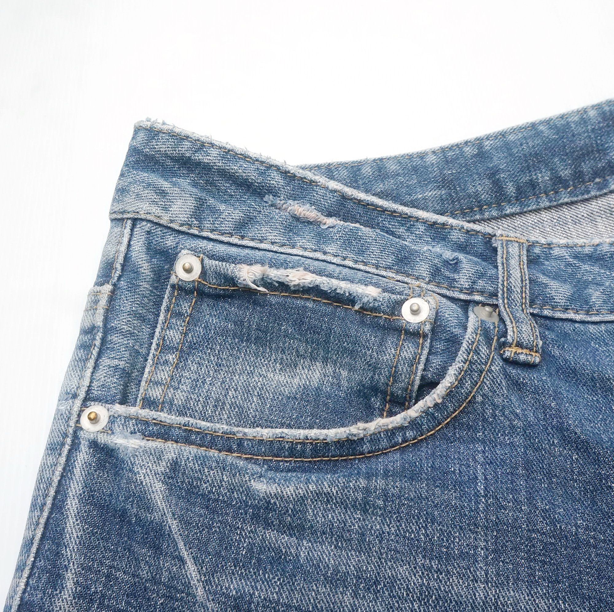 Japanese Brand Japanese Brand Ripped & Patched Flare Jeans Size US 31 - 7 Thumbnail