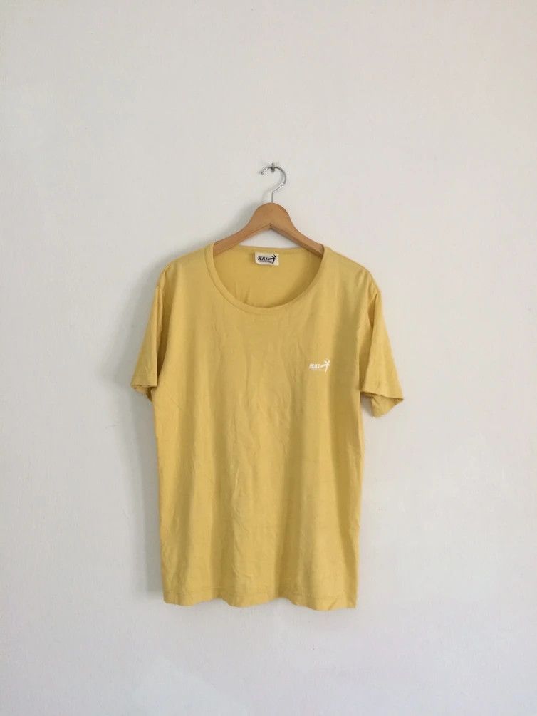 Hai Sporting Gear × Japanese Brand × Vintage 🔥🔥Hai Sporting Gear Issey Miyake Spellout Small Logo Tee Size US M / EU 48-50 / 2 - 1 Thumbnail