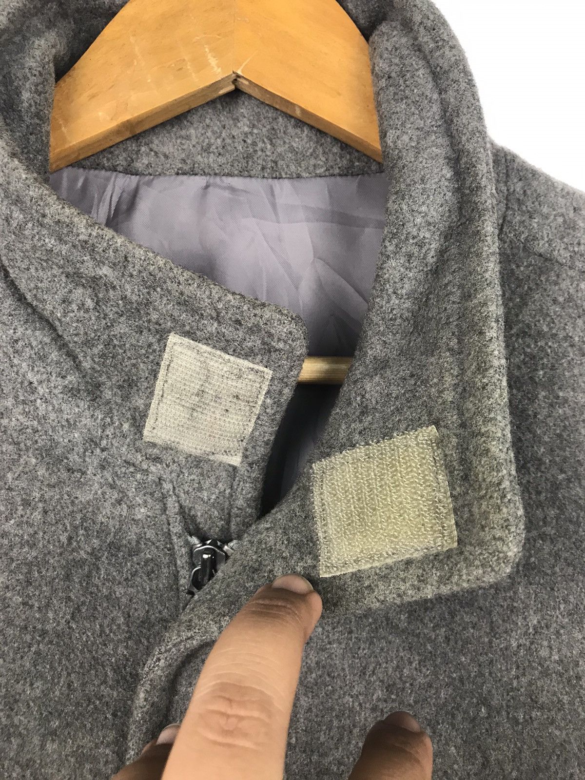 Japanese Brand × PPFM × Vintage 🔥Punk Not Death🔥 Ppfm Wool Zipper Long Jacket Size US L / EU 52-54 / 3 - 7 Thumbnail