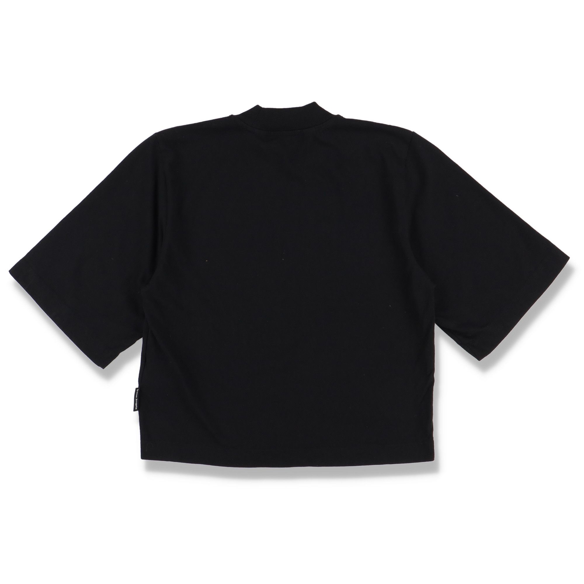 Palm Angels Black and Yellow Sprayed Star Logo Cropped T-Shirt Size XS / US 0-2 / IT 36-38 - 8 Thumbnail
