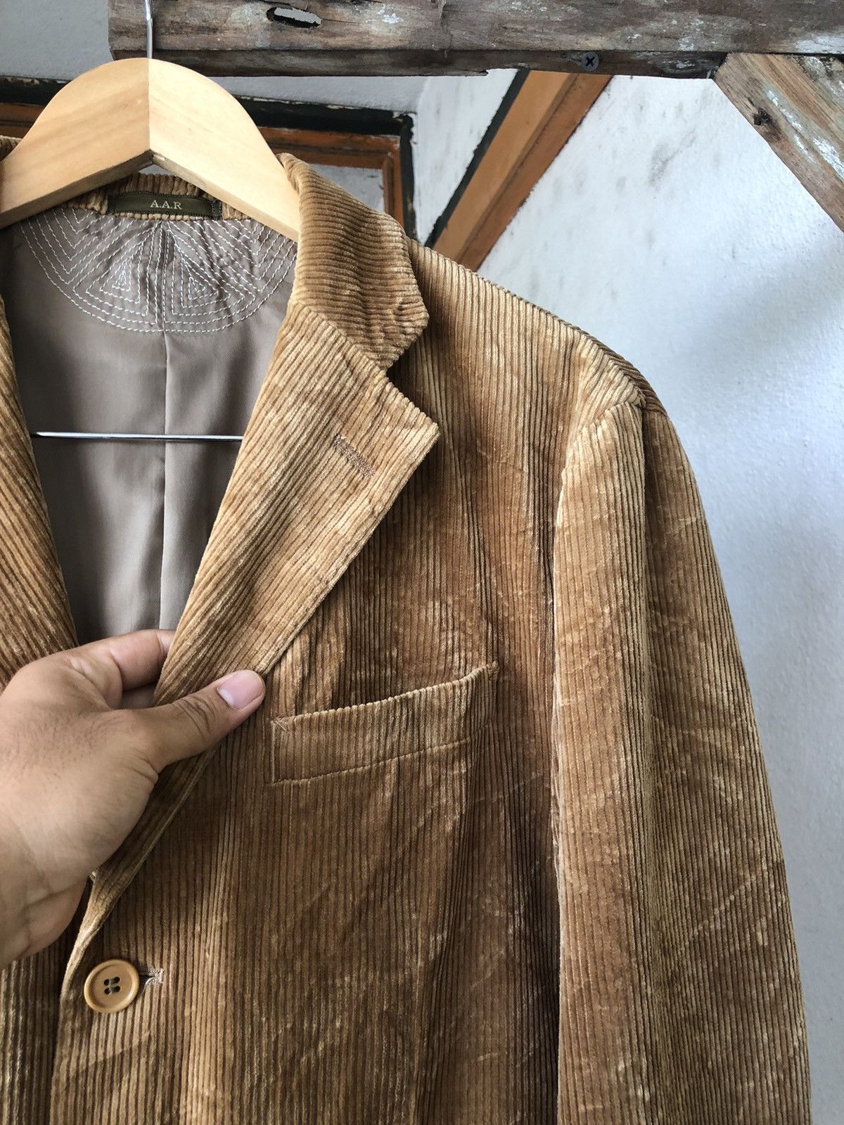 Yohji Yamamoto Vintage Yohji Yamamoto Corduroy Single Breasted Blazer Size US L / EU 52-54 / 3 - 9 Thumbnail
