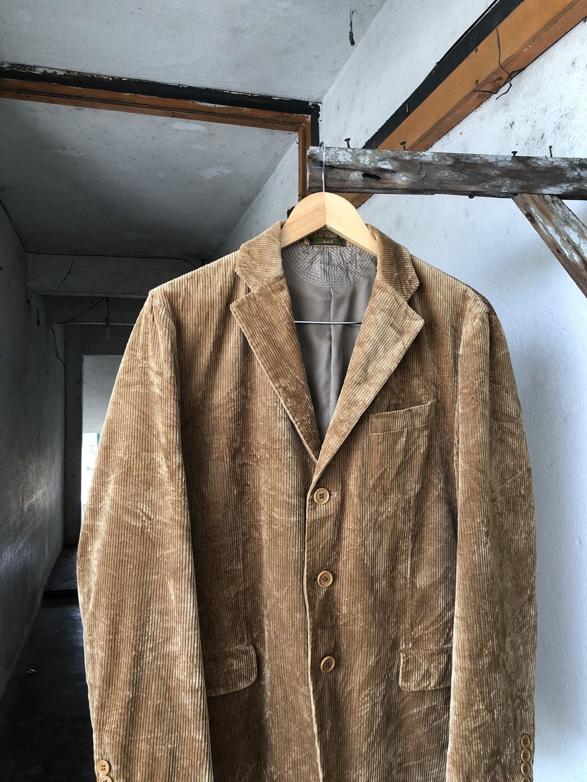 Yohji Yamamoto Vintage Yohji Yamamoto Corduroy Single Breasted Blazer Size US L / EU 52-54 / 3 - 7 Thumbnail
