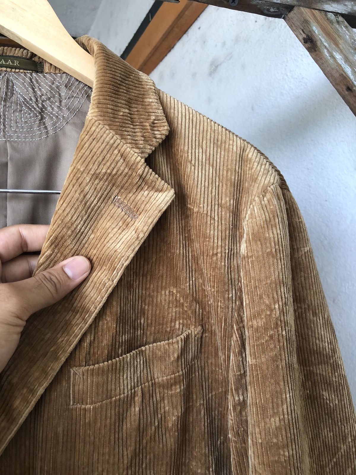 Yohji Yamamoto Vintage Yohji Yamamoto Corduroy Single Breasted Blazer Size US L / EU 52-54 / 3 - 20 Thumbnail