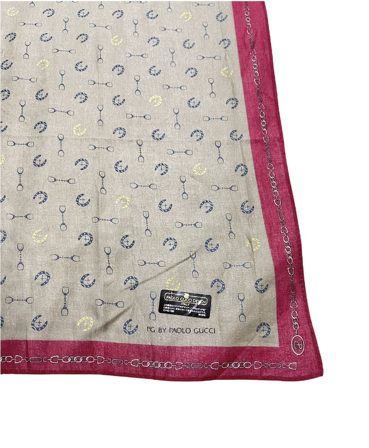 Paolo Gucci PAOLO GUCCI Handkerchief Scarf Pocketsquare Bandana Size ONE SIZE - 4 Thumbnail