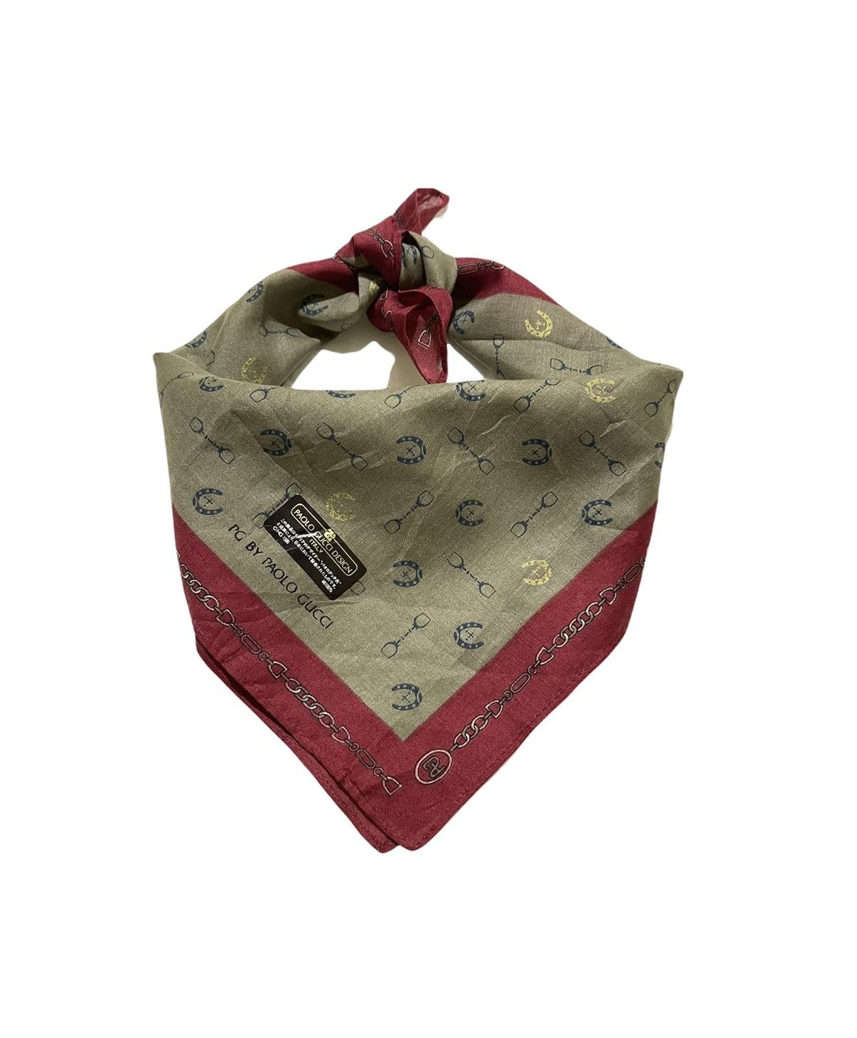 Paolo Gucci PAOLO GUCCI Handkerchief Scarf Pocketsquare Bandana Size ONE SIZE - 3 Thumbnail
