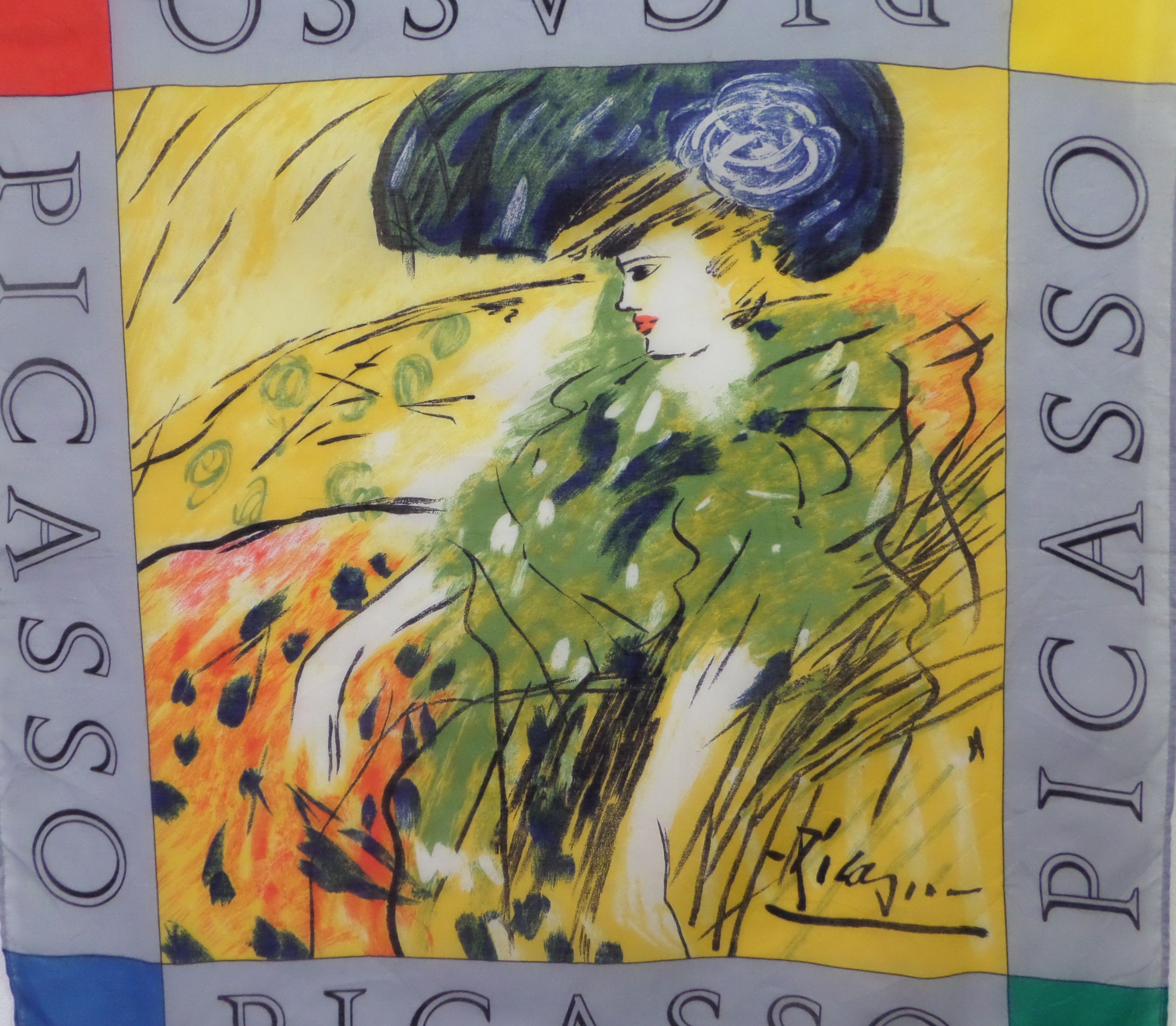 Art Comes First Vintage Picasso scarf Picasso art Size ONE SIZE - 2 Thumbnail