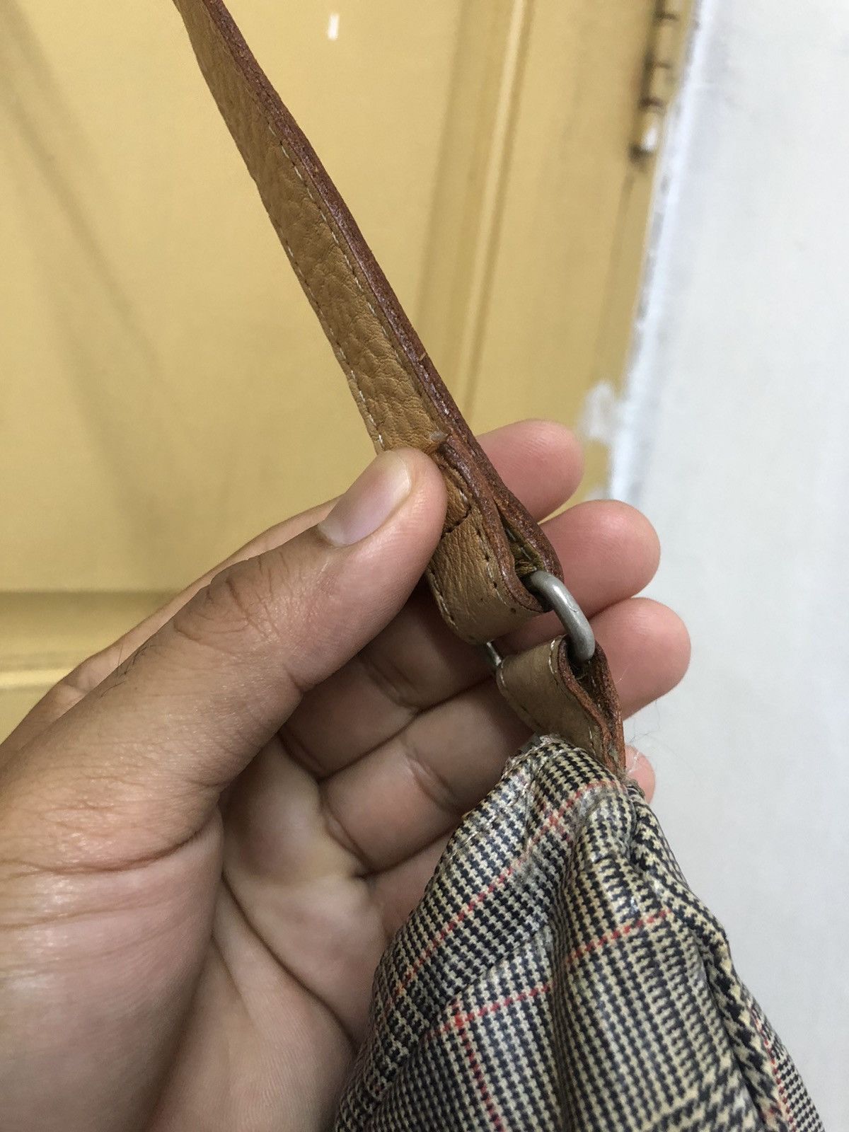 Issey Miyake Tsumori Chisato by Issey Miyake Gingham Print Sling Bag Size ONE SIZE - 8 Thumbnail