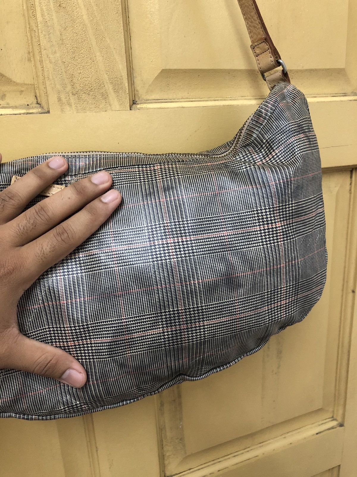 Issey Miyake Tsumori Chisato by Issey Miyake Gingham Print Sling Bag Size ONE SIZE - 4 Thumbnail