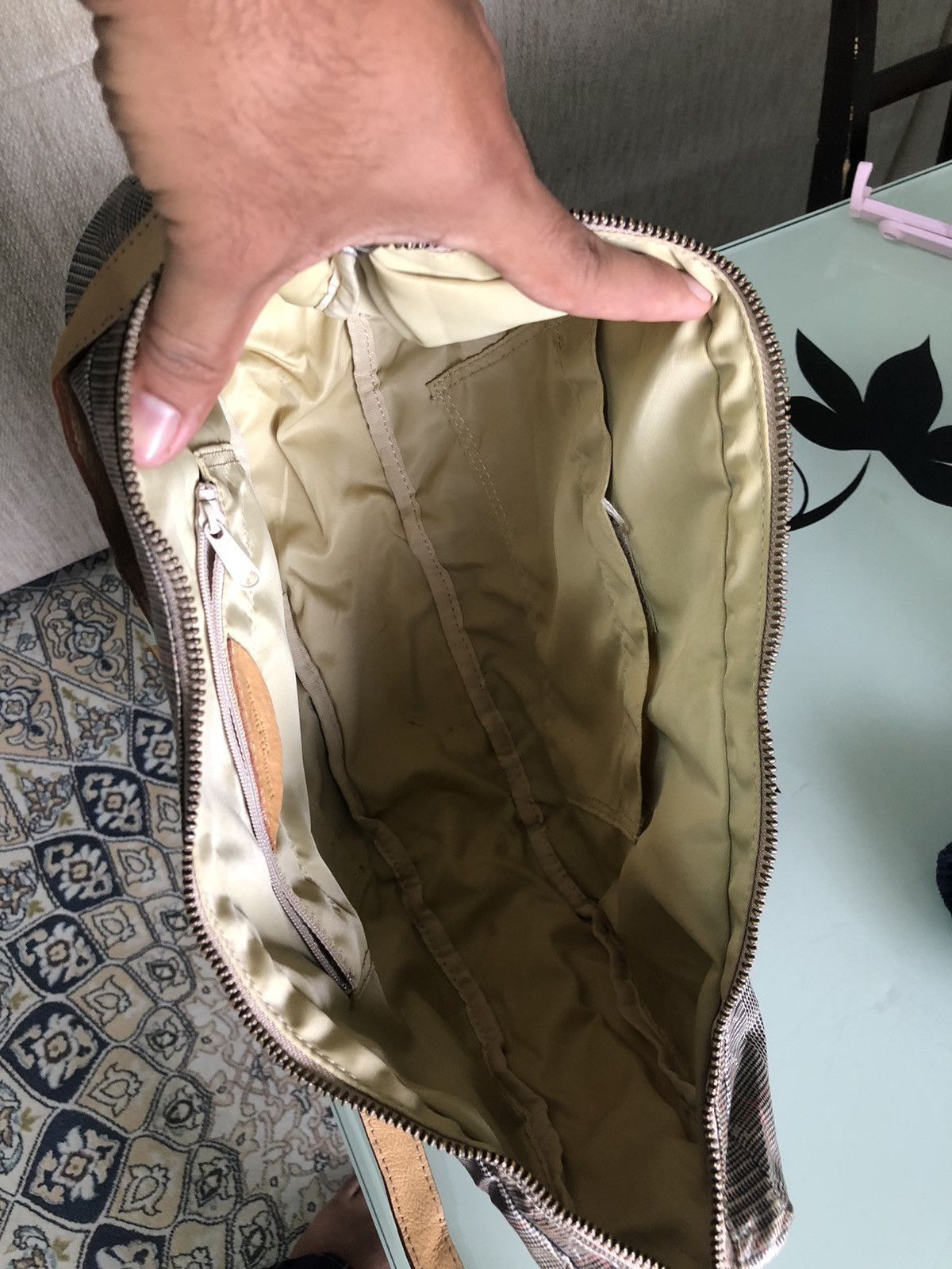 Issey Miyake Tsumori Chisato by Issey Miyake Gingham Print Sling Bag Size ONE SIZE - 17 Thumbnail