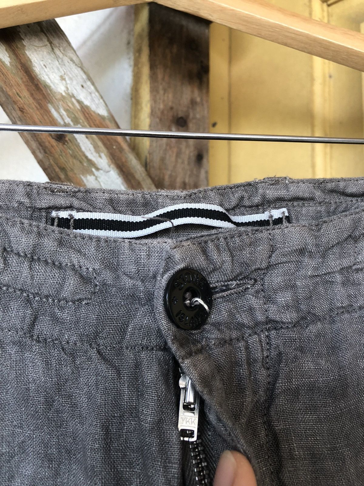 Stone Island Vintage Stone Island Linen Cropped Pants Size US 40 / EU 56 - 3 Thumbnail