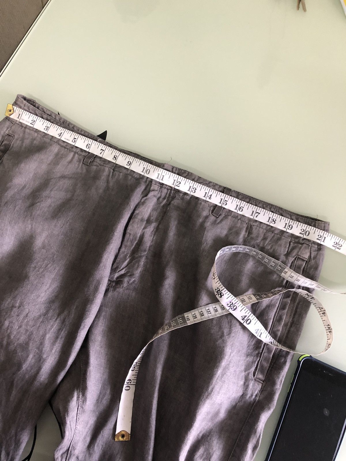 Stone Island Vintage Stone Island Linen Cropped Pants Size US 40 / EU 56 - 19 Thumbnail