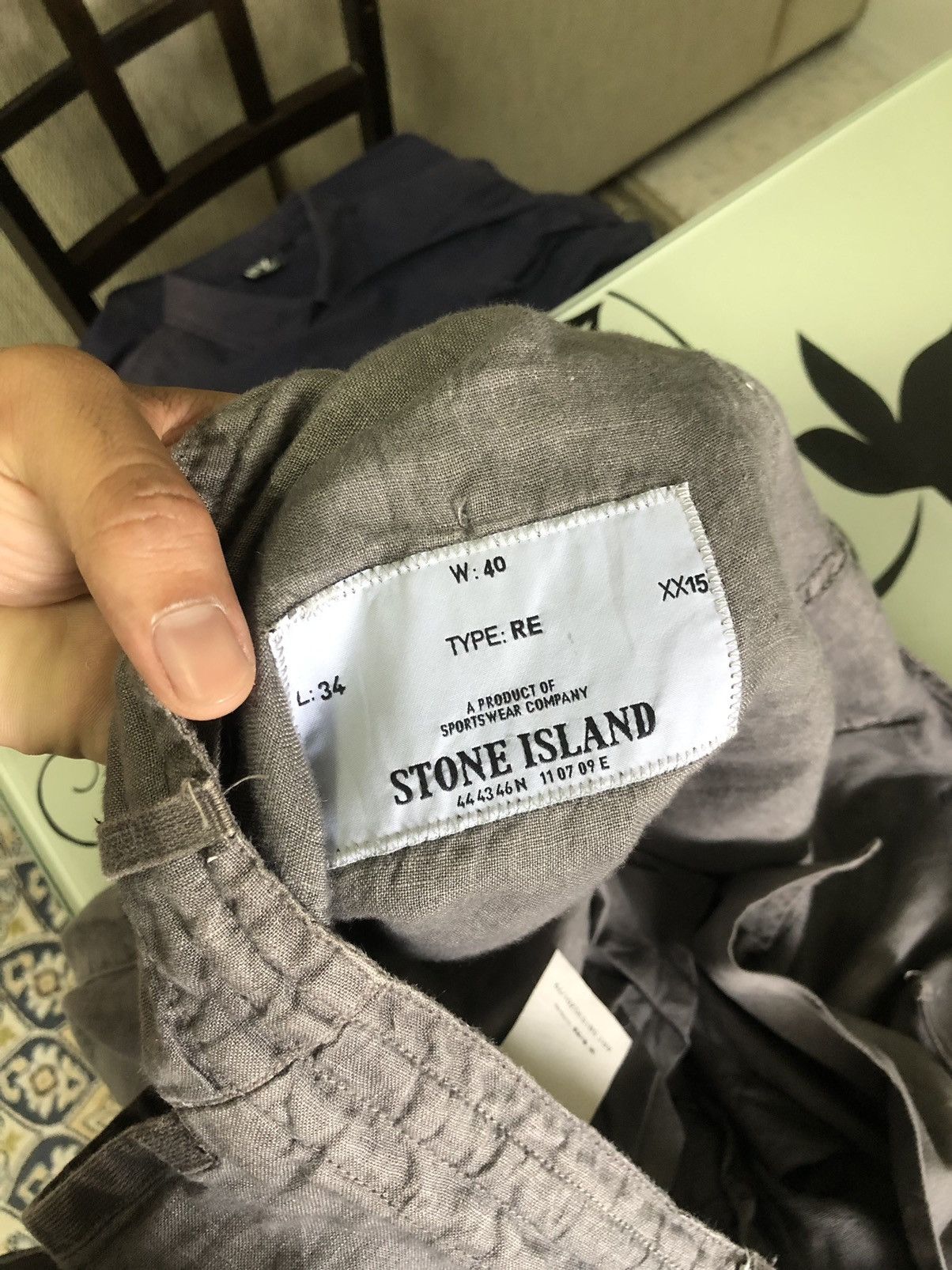 Stone Island Vintage Stone Island Linen Cropped Pants Size US 40 / EU 56 - 12 Thumbnail
